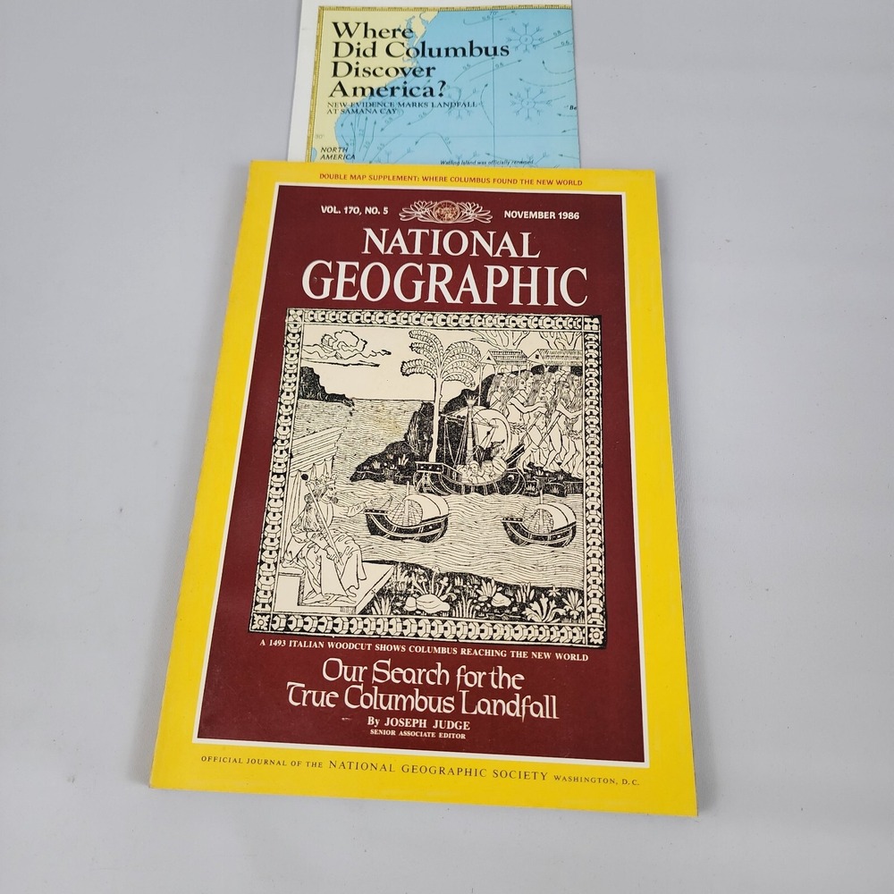 National Geographic Magazine November 1986 With Insert